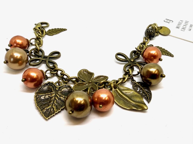 Bracciale retrò con particolari in ottone - immagine 2