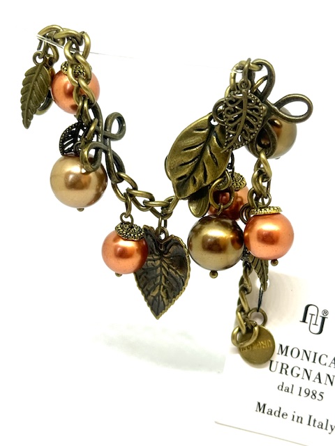 Bracciale retrò con particolari in ottone