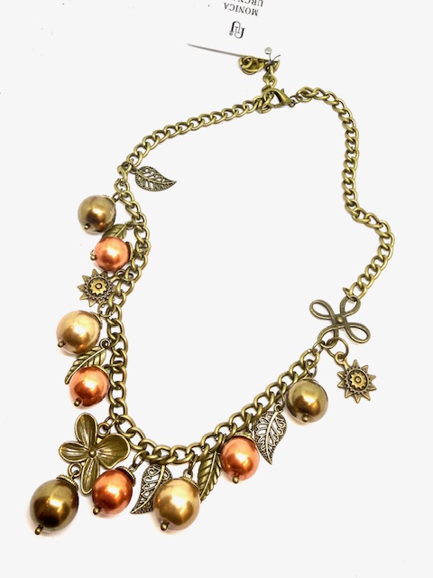 Collana retrò con particolari in ottone - immagine 2