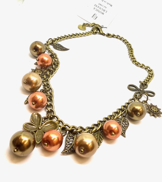 Collana retrò con particolari in ottone