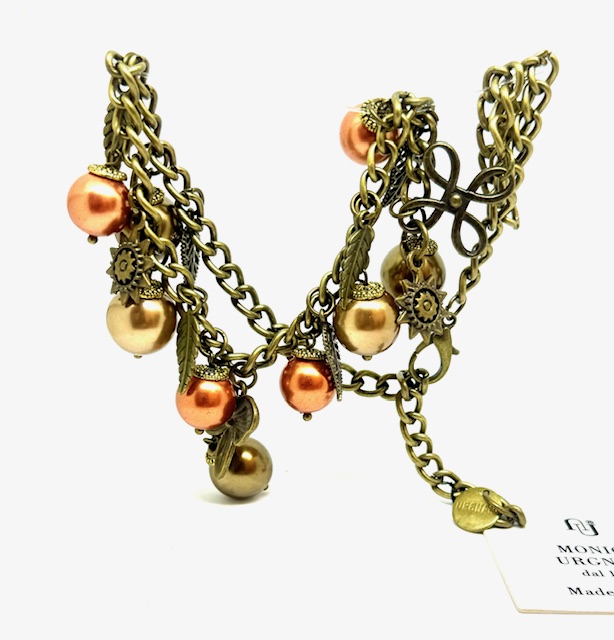 Collana retrò con particolari in ottone - immagine 5