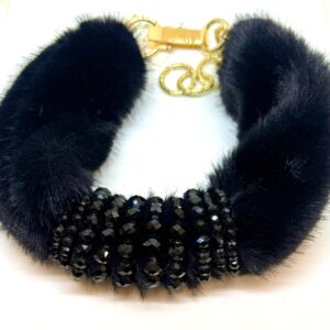 Collana girocollo visone sintetico